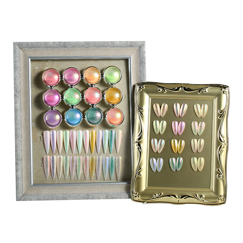 Новый твердый нефритовый кристалл для ногтей пряжа порошок Волшебное зеркало