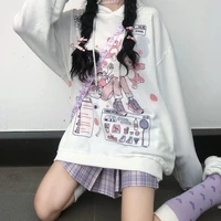japanese woman clothes fashion kawaii anime harajuku hoodie women korean style cute cartoon ullzang graphic sweatshirt hoodies