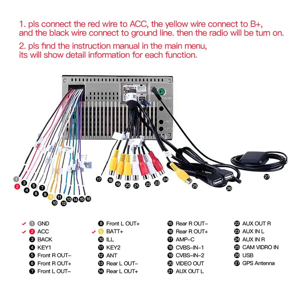 Универсальный Автомобильный мультимедийный плеер 7 дюймов 1Din Android 8 1 DVD GPS MP5 радио