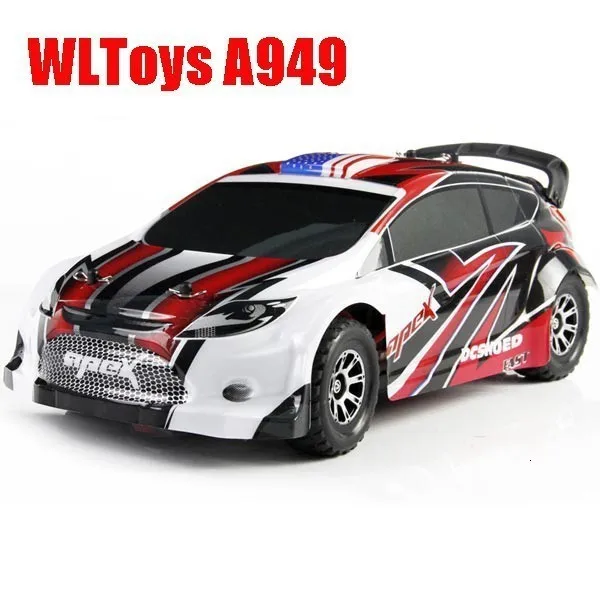 WLtoys A949 гоночный Радиоуправляемый автомобиль RTR 4WD 2,4 GHz игрушки Радиоуправляемый автомобиль 1:18 высокая скорость 50 км/ч электронная машина