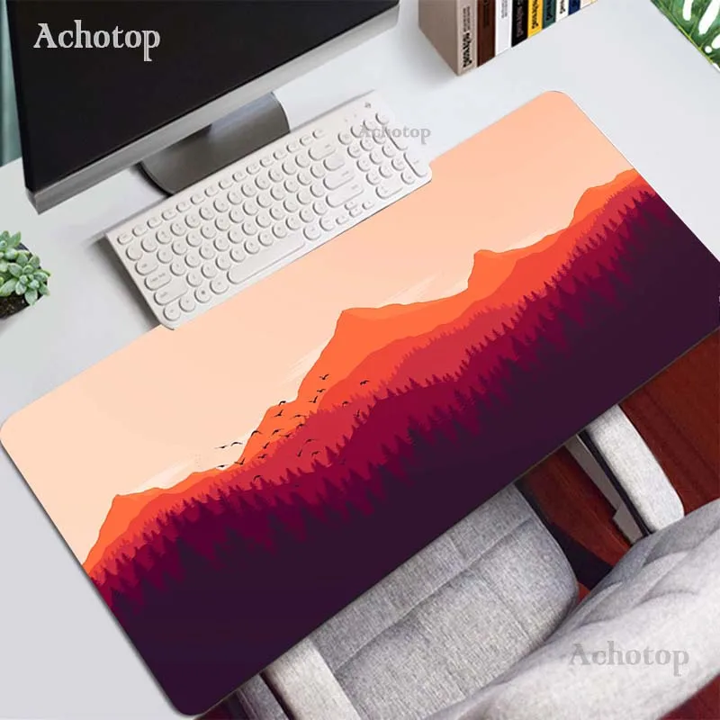 deep forest firewatch laptop mousepad pc gaming mouse pad large mouse pad gamer computer keyboard deak mat for cs go lol free global shipping