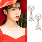 Женские серьги-капельки с кристаллами, украшение в Корейском стиле