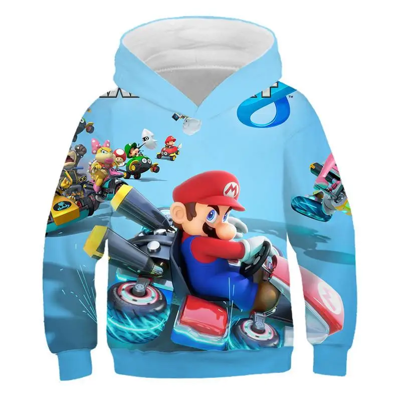 Гоночная Игра “Марио” Kart 8 Объёмный рисунок (3D-принт) детская одежда с