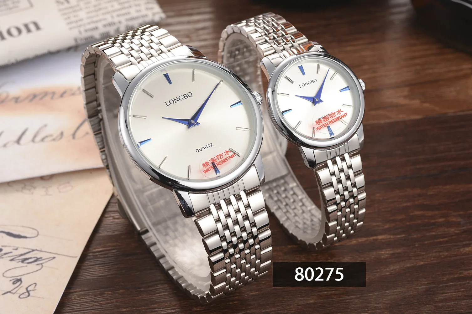 

LONGBO/80275 New Women's Watch Steel Belt Couple Watch Student Business Watch
