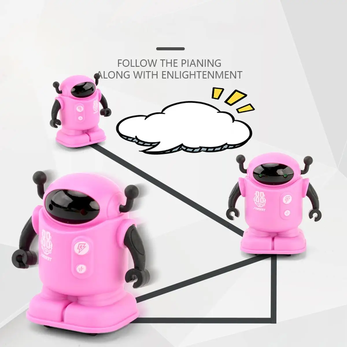 

Original Inductive electric robot Car Line Follower Magic Pen Toy Follow Any Line You Draw Xmas Gifts Educational toy Creative