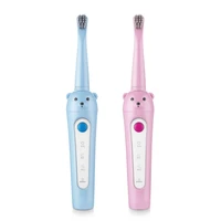 baby child bear pattern sonic vibration electric toothbrush super soft brush feel comfortable deep cleaning