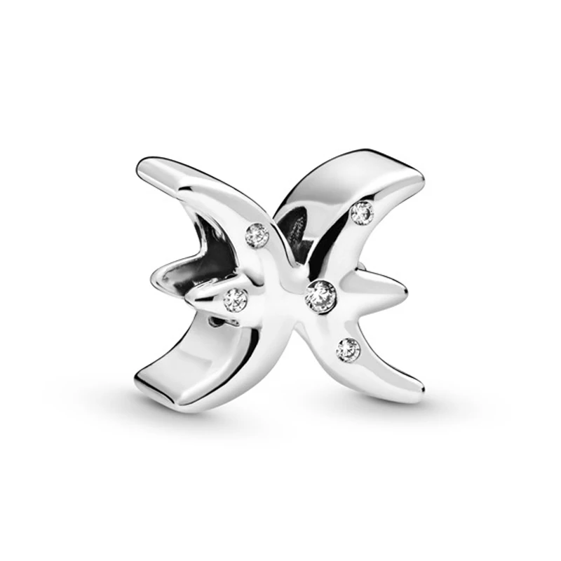 Оригинальные сверкающие двенадцать созвездий зодиака с хрустальными бусинами