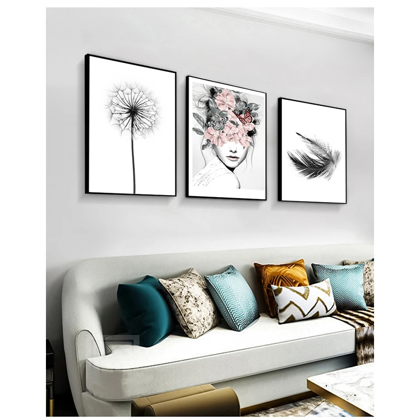 Художественный модульный постер на холсте фон для кровати домашние декоративные