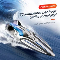 2.4Ghz Speedboat 4CH Remote Control Boat 30km/H Dual Motors Rechargeable Sealed And Waterproof Anti-Collision Protection Design