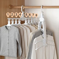 folding hanger for kids plastic magic clothes hangers multi functional clothes storage anti skid rotate space savers organizer