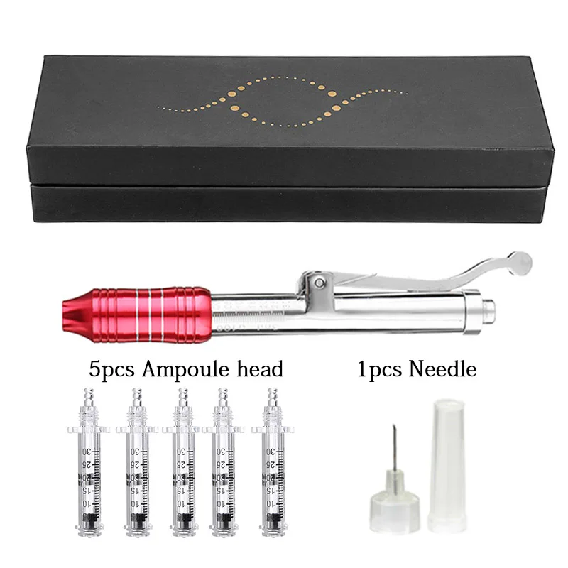 pen 5 head 1 needle Гиалуроновая кислота Ручка Шприц комплект для удаления морщин анти старения лифтинга губ распылитель для распыления без иглы инъекции пистолет - Номер модели: pen 5 head 1 needle