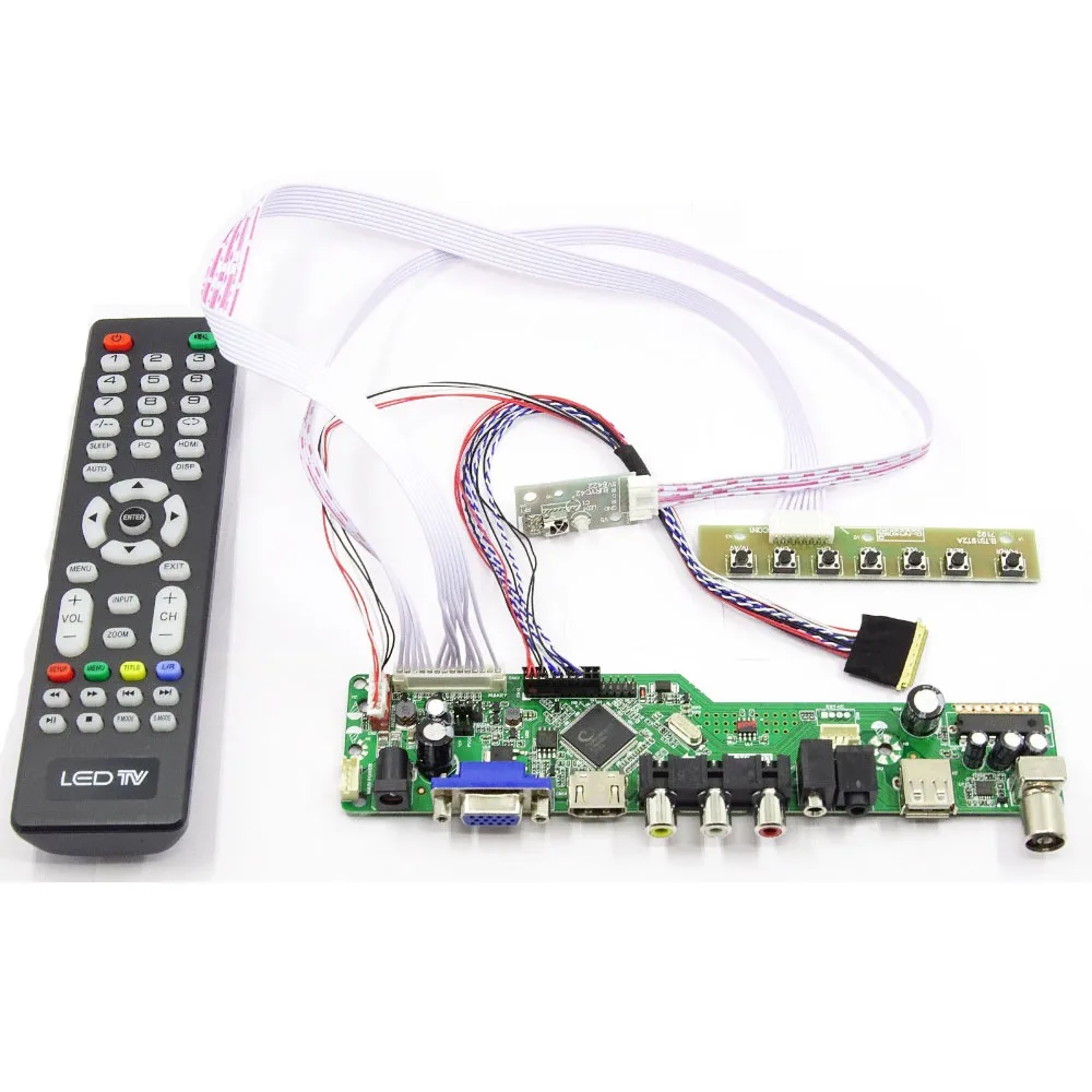 

Latumab новый комплект для B140XW01 V.6 V.7 V.8 V.9 TV + HDMI + VGA + USB ЖК-экран, светодиодный контроллер, плата драйвера