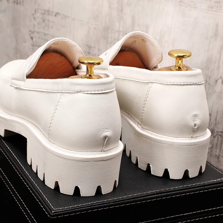 Мокасины мужские из свиной кожи базовые дизайнерские туфли с круглым носком без