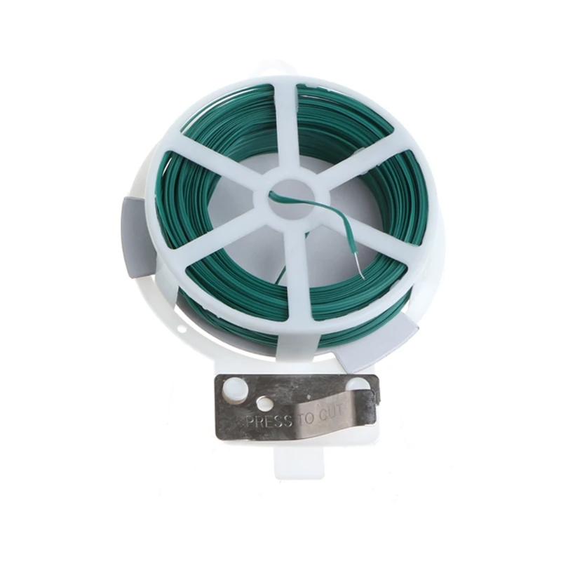2020 Новый 30 м 50 сад твист галстук провода кабельная катушка с резак Садоводство
