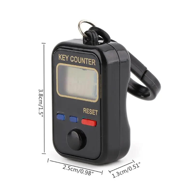 Электронный счетчик Tally Counter 0-цифровой ЖК брелок пальцев для шитья и вязания 99999