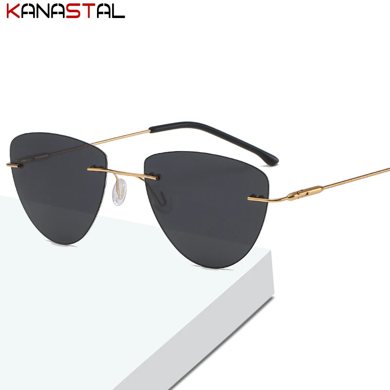 

Men Polarized Sunglasses Metal Photochromic Frameless Night Vision Visor Eyewear Traveling Outdoor Sports Sun Eyeglasses Women