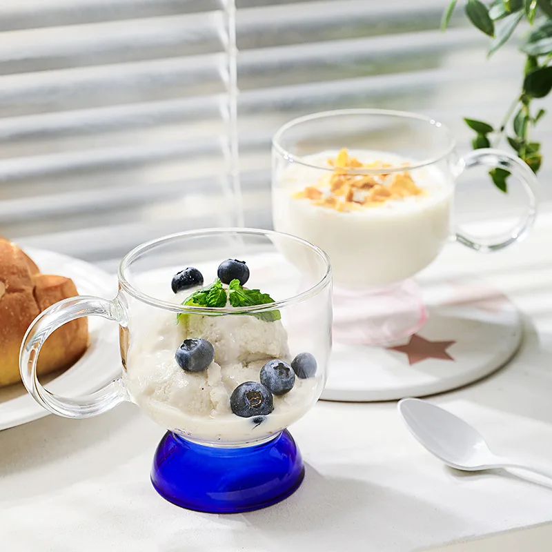 

Ins Glass Nordic Couple Cups Tumbler Nordic Style Heat Resistant Glass Mug Creative High Borosilicate Cup