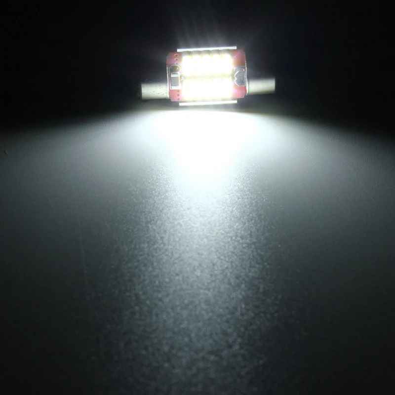 Суперъяркая Светодиодная лампа Canbus суперъяркая 31 мм 10 SMD 4014 без ошибок для