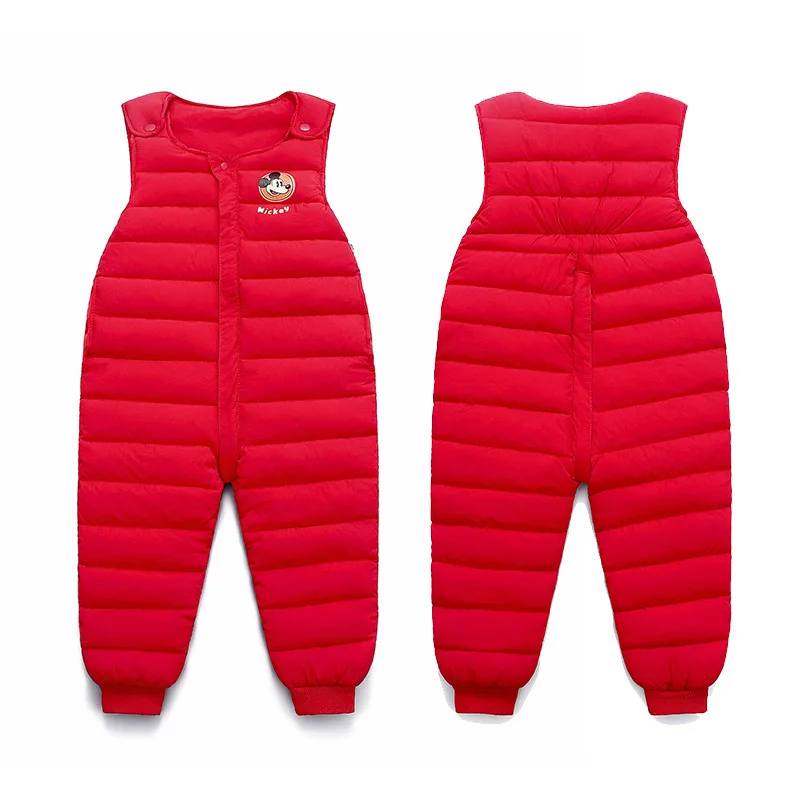 Детская одежда с дизайном Микки для мальчиков и девочек 2020 зимний комбинезон