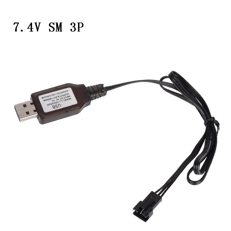 

6.4v/7.4V 500mA Charger Li-ion battery SM-3P RC Toys remote control toy SM-3P positive portable USB Charger