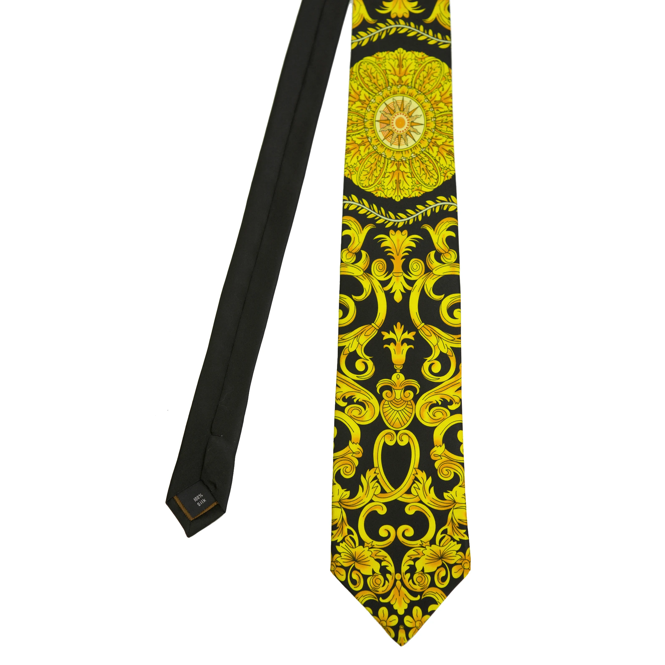 Разноцветные мужские галстуки ручной работы с принтом пейсли из 100% шелка ярким