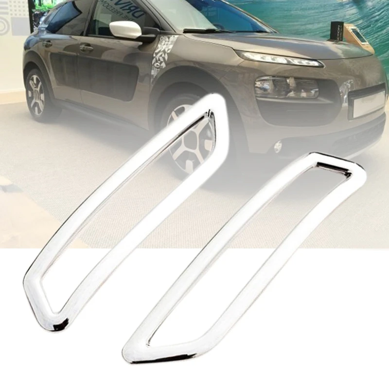 2 шт. DIY Автомобильный Стайлинг ABS хром задний противотуманный светильник