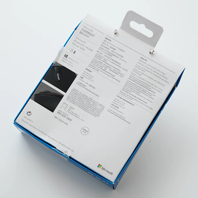 Оригинальная беспроводная мышь Microsoft 3600 FPS bluetooth BlueTrack 1000DPI для ноутбука ПК офиса