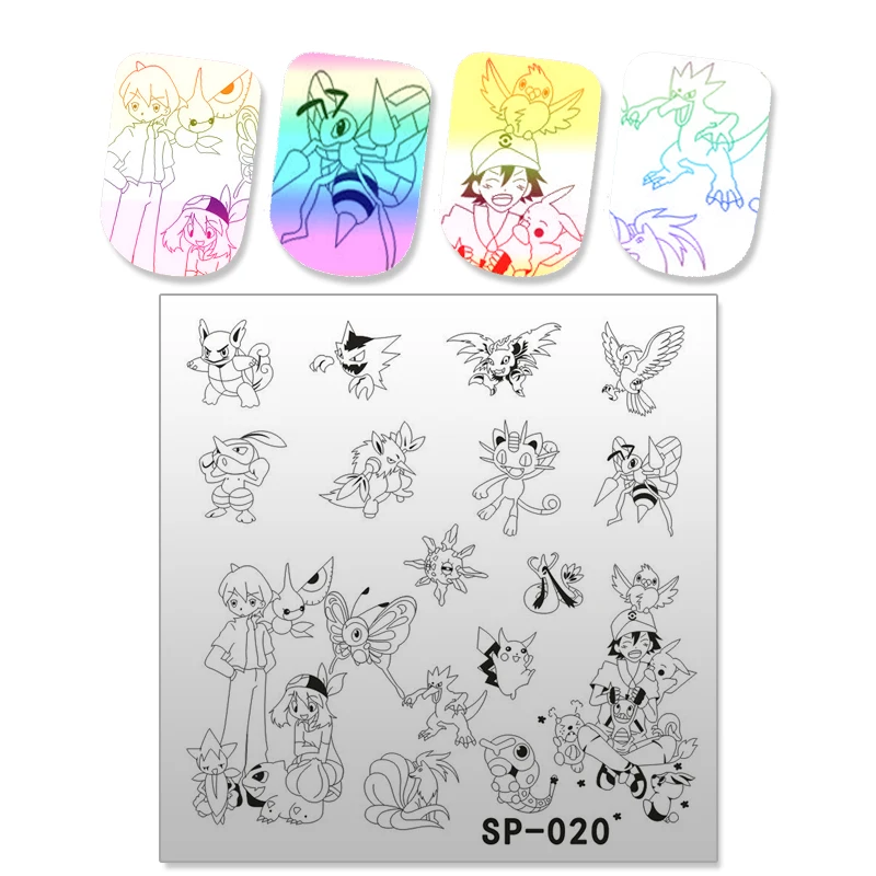 Новинка 1 шт. штампованные пластины для конского маникюра лак ногтей украшения