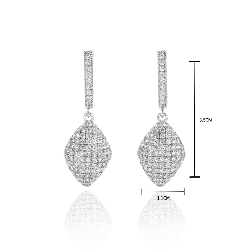 Высокое качество Для свадьбы серьги в виде колец Plt элегантные ювелирные изделия