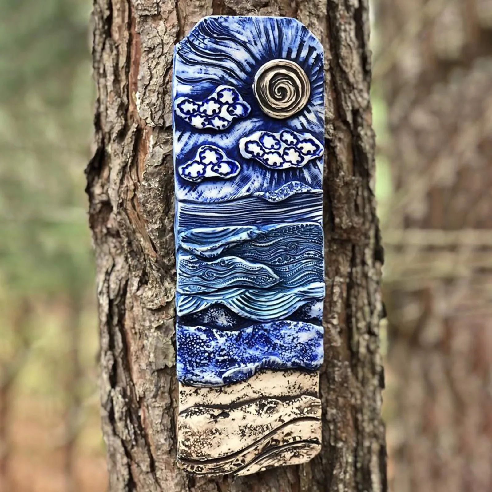 

Starrys Sky Ocean украшение для сада-настенное Искусство Статуя дверь Двор украшение из акрилового материала великолепное искусство