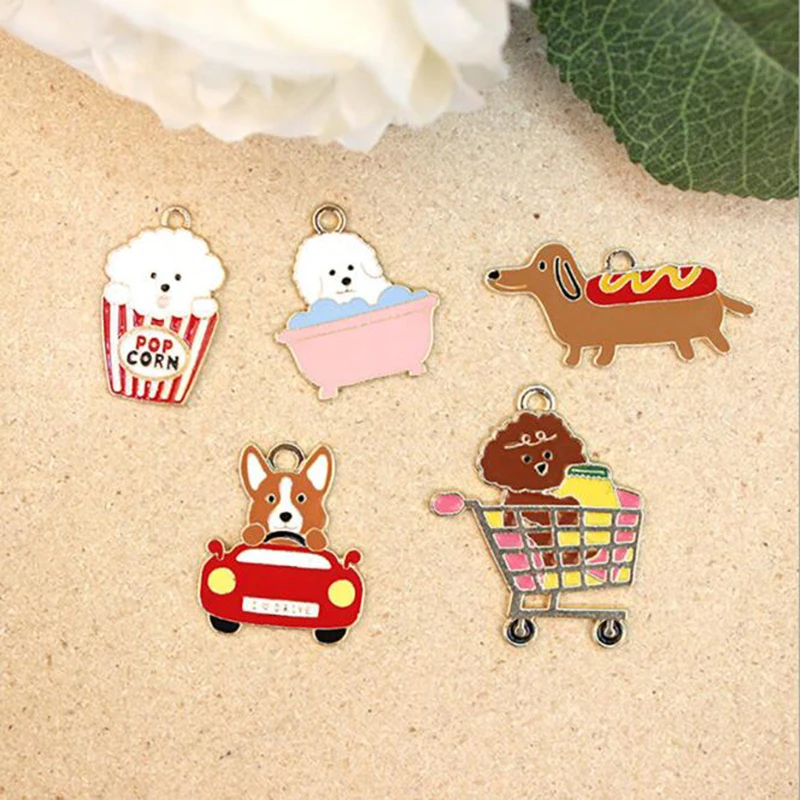 2 шт./лот Подвеска из сплава Собака Такса собака кулон подарок брелок аксессуары