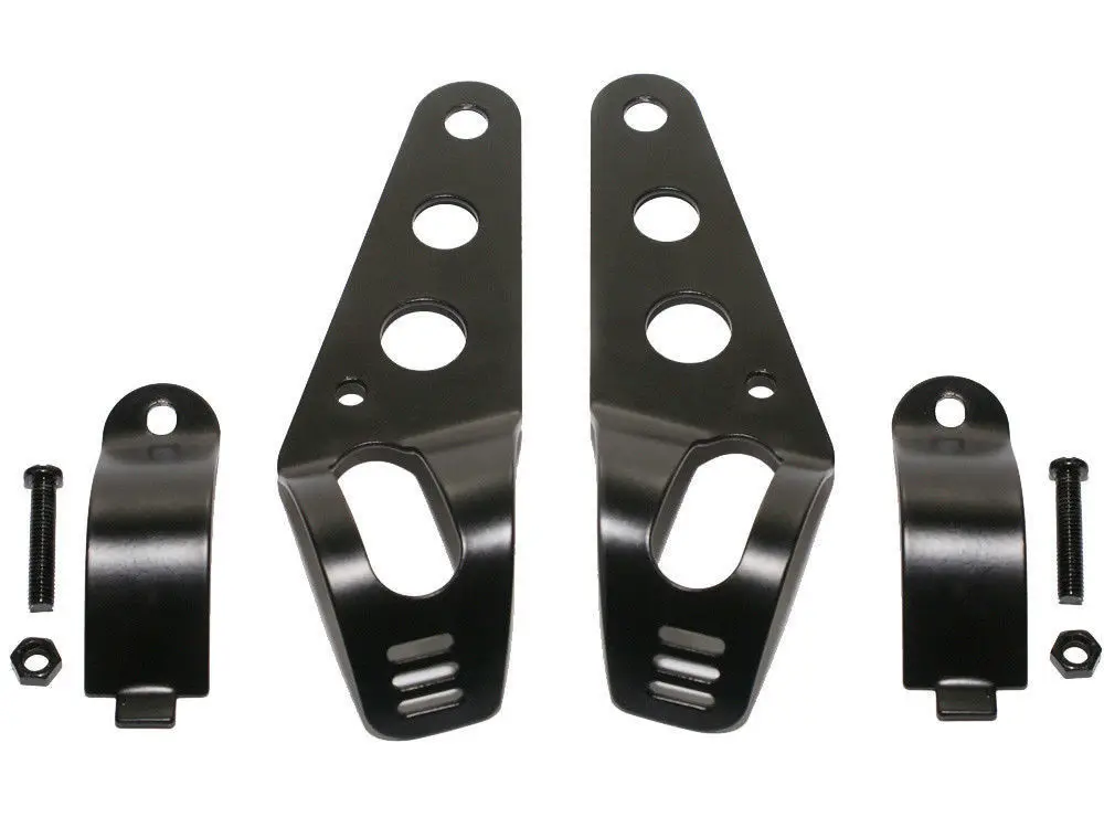 Регулируемые 35 ~ 43 мм черные крепежные кронштейны для фар мотоцикла зажимы