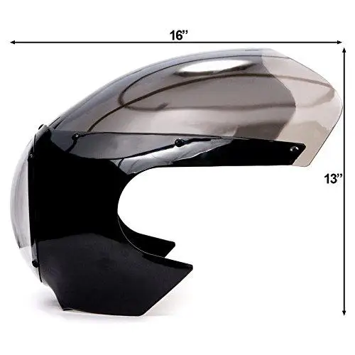 Фара головного света Cafe Racer 5 3/4 дюйма обтекатель ветровое стекло для Harley Sportster 883