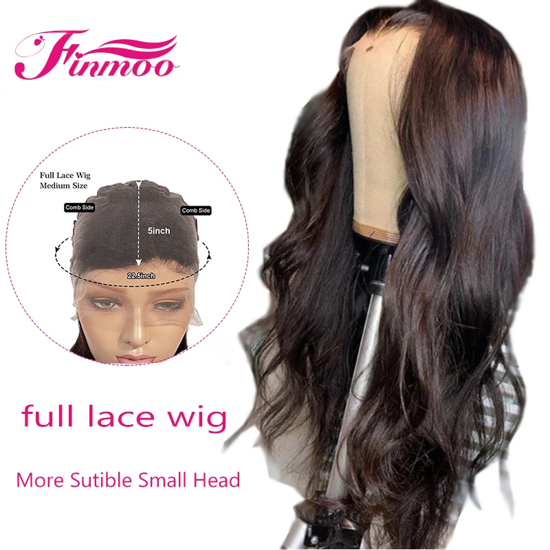 Полные парики из человеческих волос на шнурках индийские волнистые волосы для