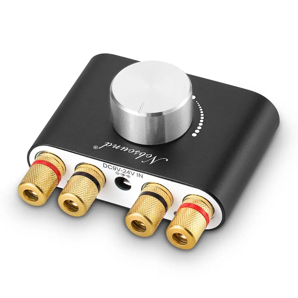 Without power supply Nobsound Мини Bluetooth 5,0 цифровой усилитель Hifi стерео беспроводной аудио приемник усилитель мощности 50 Вт+ 50 Вт Автомобильные звуковые усилители - Цвет: Without power supply