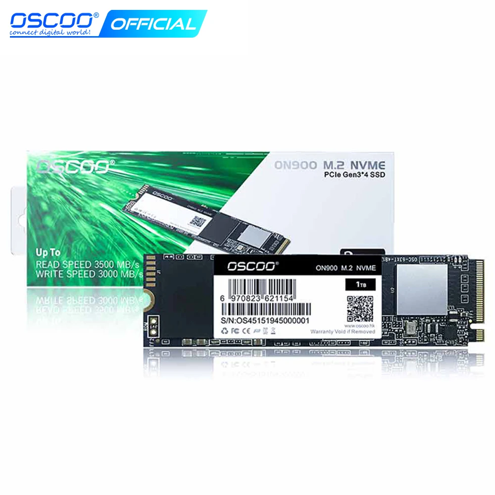 Твердотельный накопитель OSCOO M2 NVME SSD ТБ 512 ГБ 256 128 M.2 PCIE Внутренние твердотельные