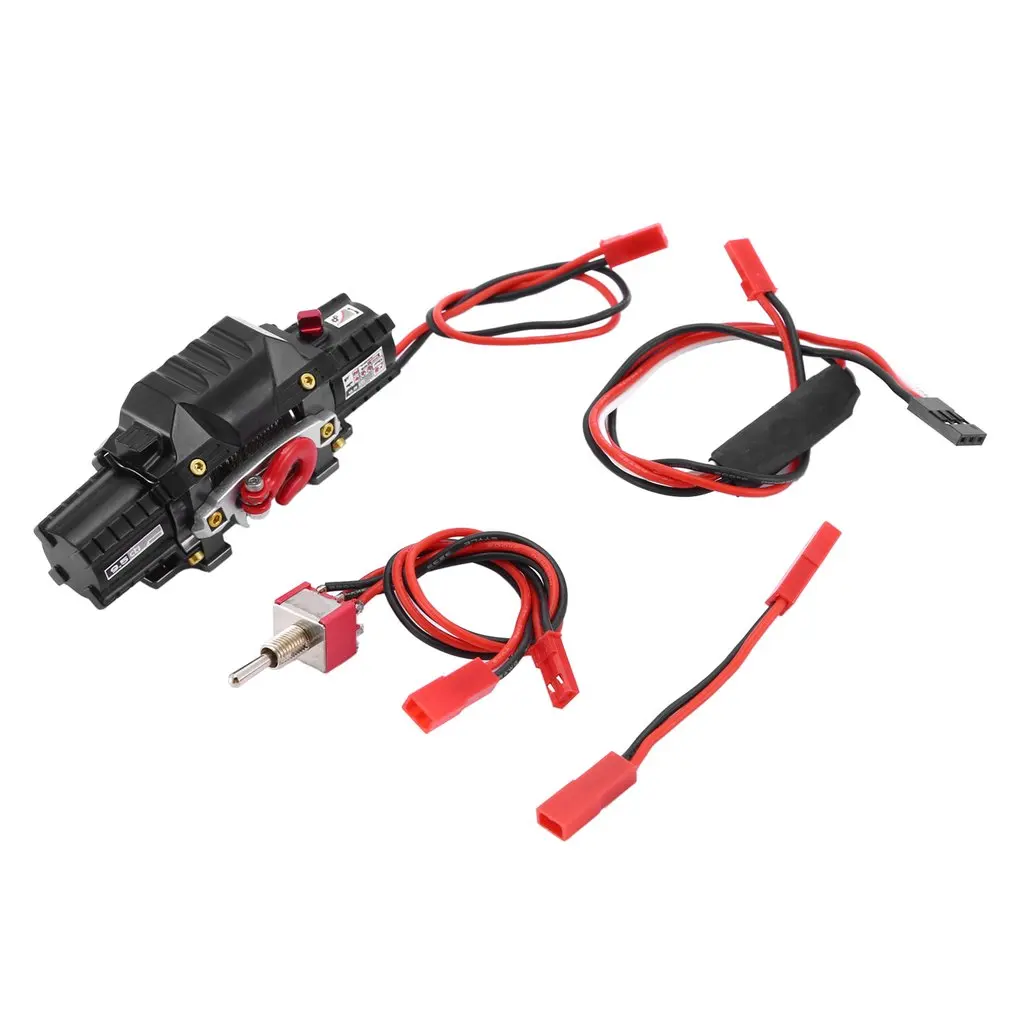 

Металлическая Автоматическая лебедка, Беспроводная система дистанционного управления для 1:10 RC Crawler Car Axial SCX10 90046 Traxxas TRX4 Redcat