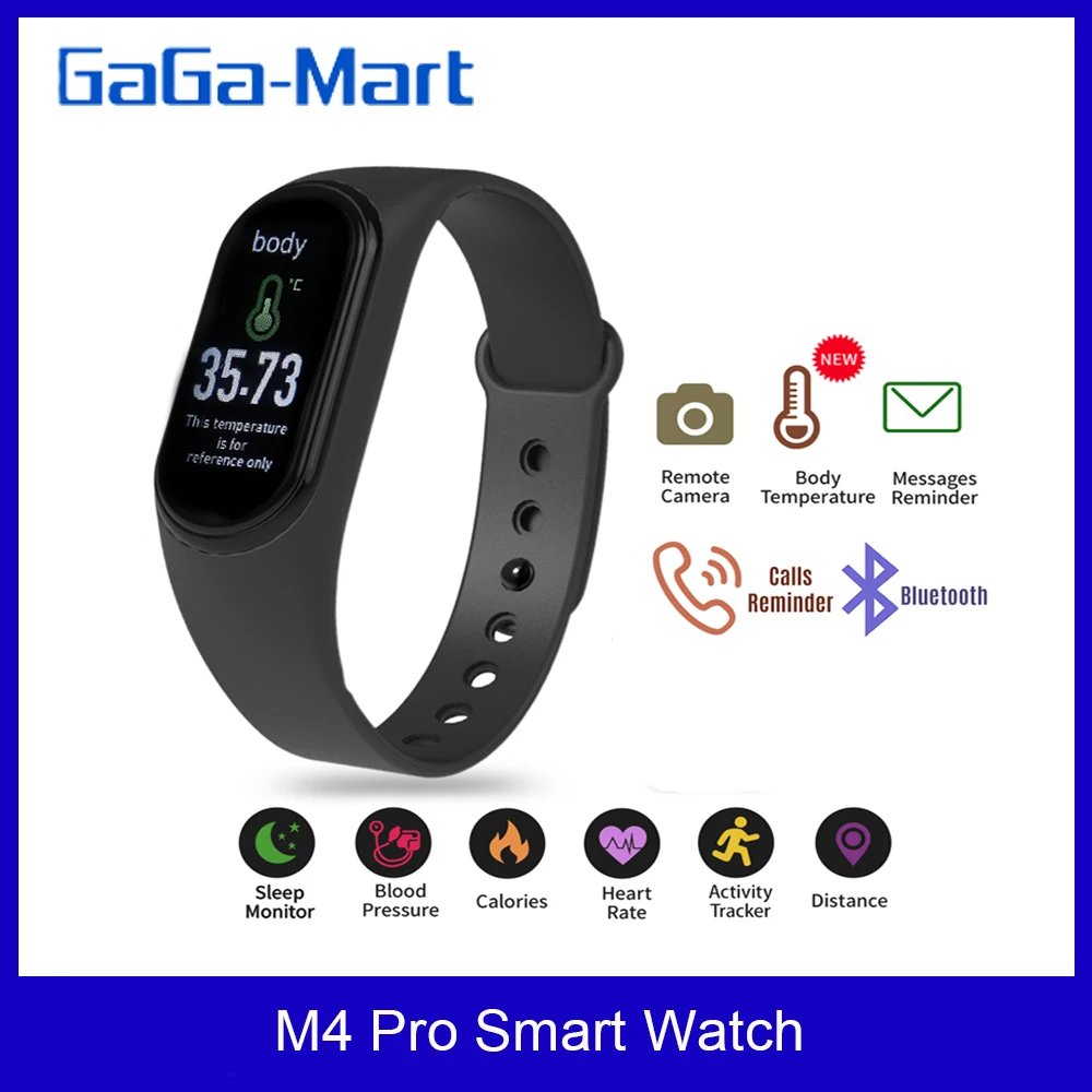 Смарт-браслет M4 Pro с измерением температуры пульса артериального давления