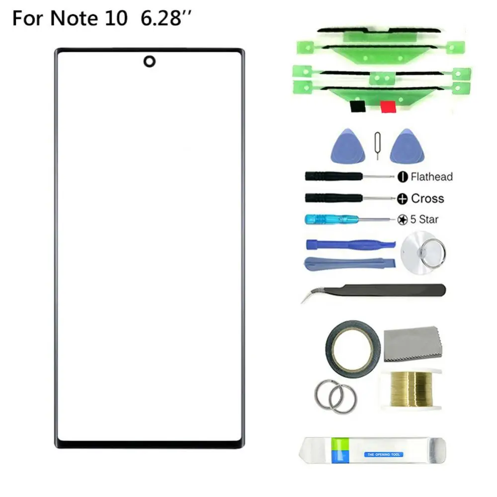 Подходит для Samsung Galaxy Note 10 Plus Сменное Переднее стекло сенсорный экран Объектив