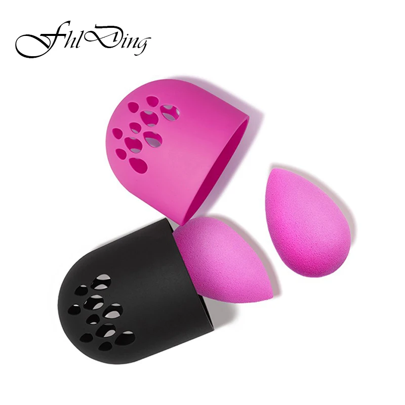 Мягкий силиконовый держатель для сушки пудры 1 шт. косметический Чехол губка