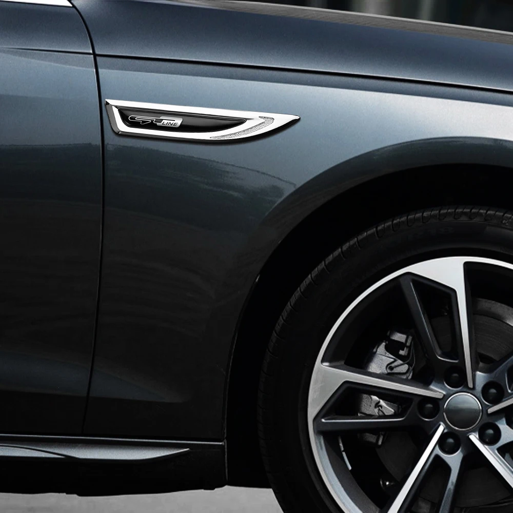 1 пара наклеек на боковое крыло автомобиля нож эмблема значок наклейки отделка