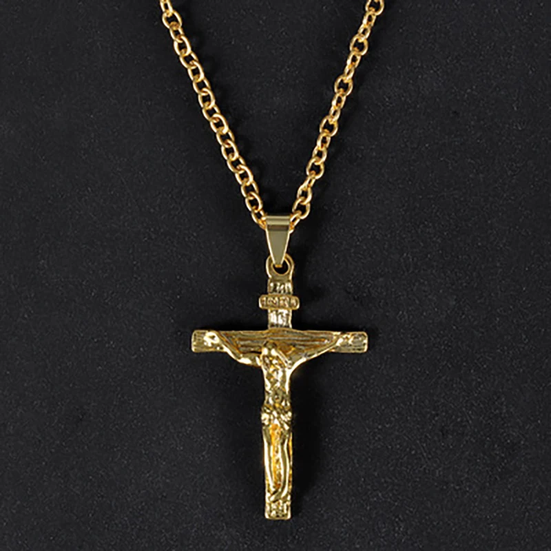 Ювелирные изделия крест ожерелье мерцание Хэллоуин панк кубинская цепочка