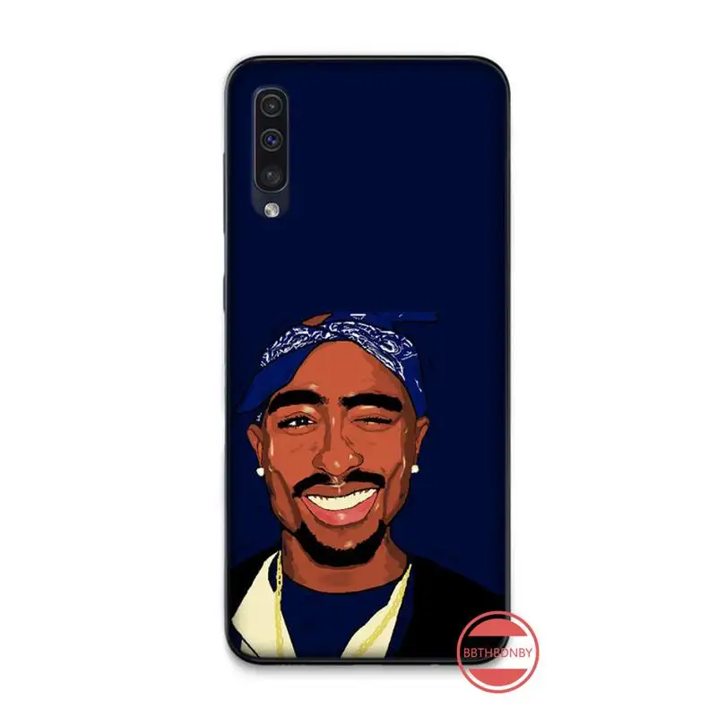 Роскошный чехол Rapper 2pac с уникальным дизайном для телефона Samsung A20 A30 30s A40 A7 2018 J2 J7