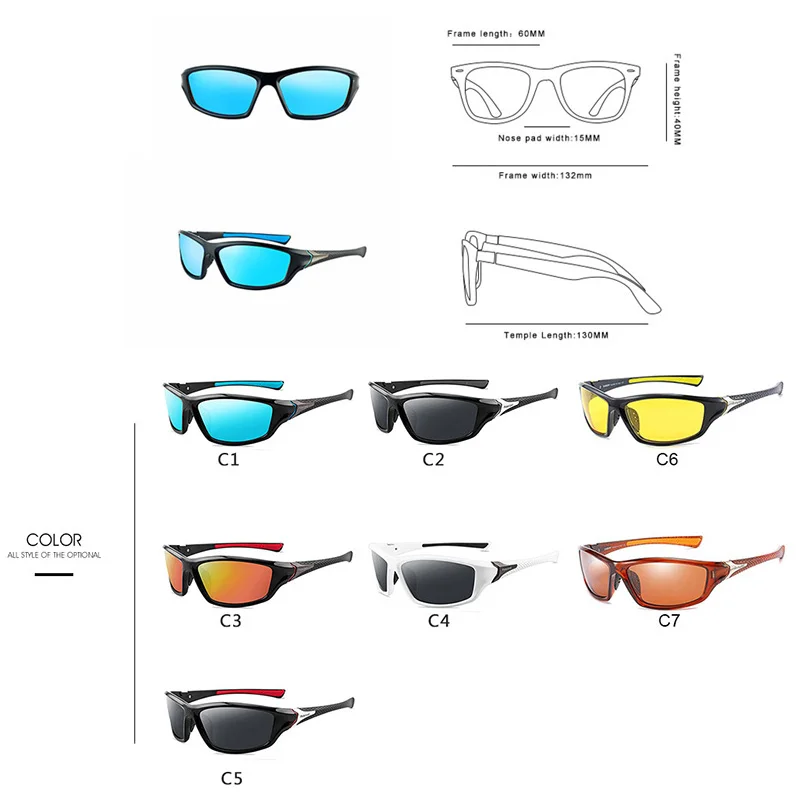 Мужские и женские очки для вождения SHAUNA классические поляризационные