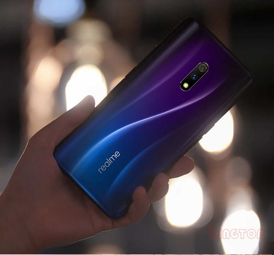 Мобильный телефон Realme X 4G/6G 64/128G 6,5" экран Android 9 Восьмиядерный 16MP+ 48MP+ 5MP камера отпечаток пальца 3765mAh мобильный телефон