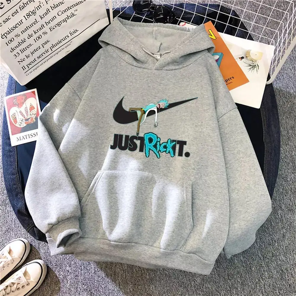 

2021 Winter Oversized Hoodie Cartoon Rick and Morti Graphics Hooded Casual Hoodies Men And Women Sweatshirt Unisex Anime Hoody