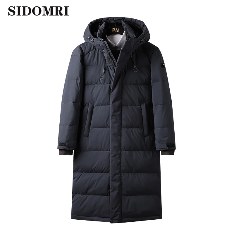 INS Men's Winter Jacket Couples Down Coats Men White Duck Down jacket Male Slim Fit Warm Parka High Quality X-Long Coat