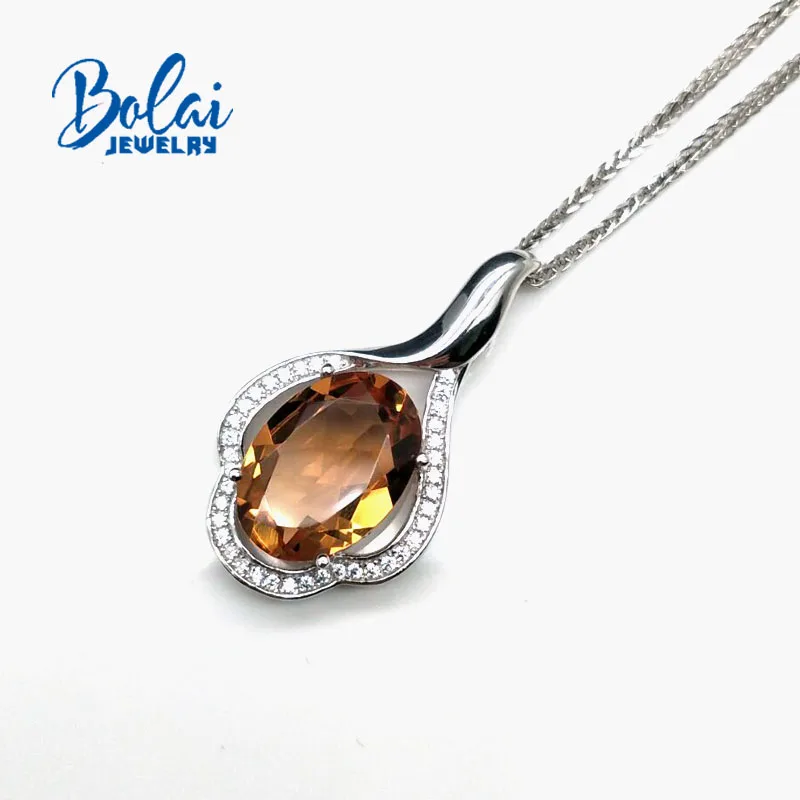 Bolaijewelry, zultanite изменение цвета 10*14 мм драгоценный камень кулон 925 серебро, созданное изменение цвета, модные украшения для девочек