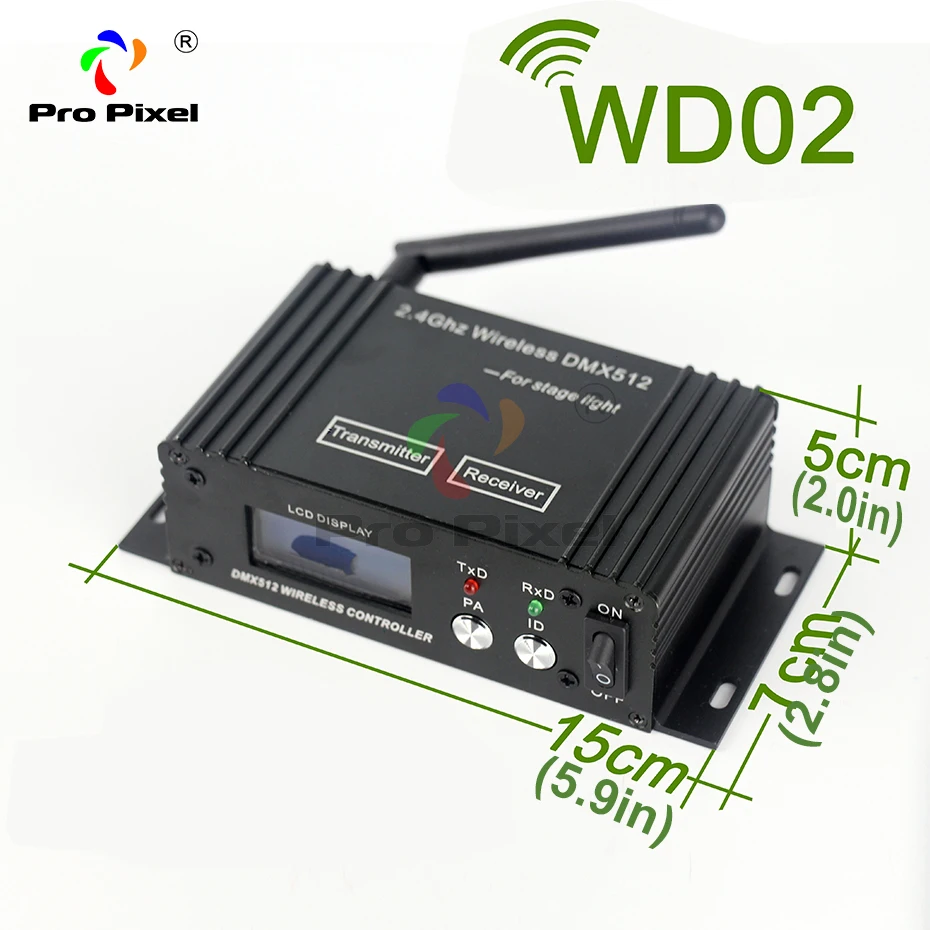 1 шт. 2 4g Ism Dmx беспроводной жк-дисплей и ресивер для освесветильник сцены