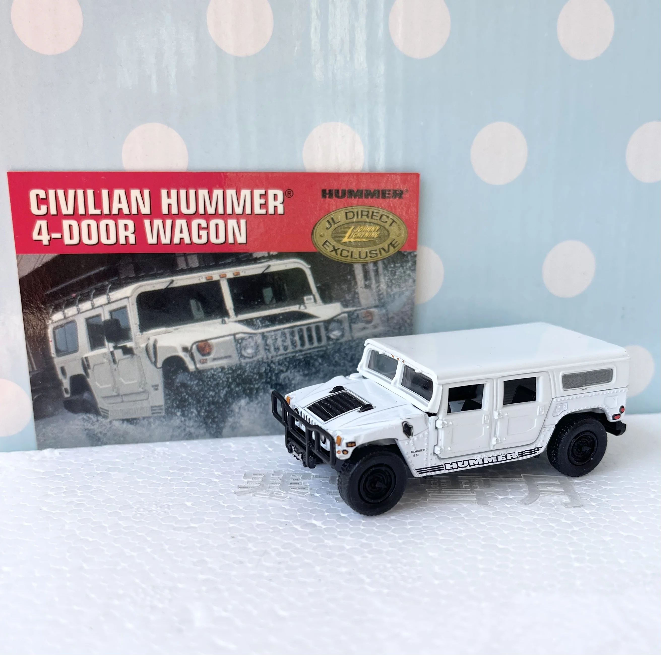 

Коллекционная металлическая модель машины из литья под давлением Джонни молнии 1/64 Hummer H1